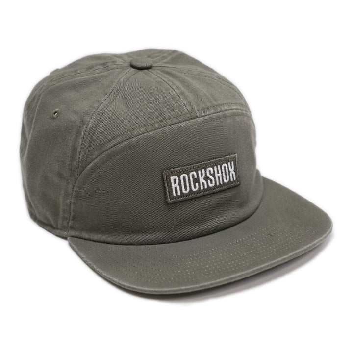 RockShox Logo 5-panel Olive Green Coal Hat