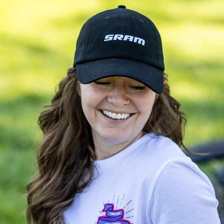 SRAM Logo Black Dad Hat