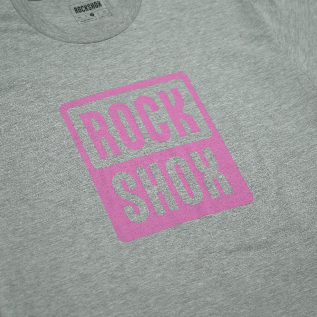 RockShox Light Gray/Pink Pill T-Shirt