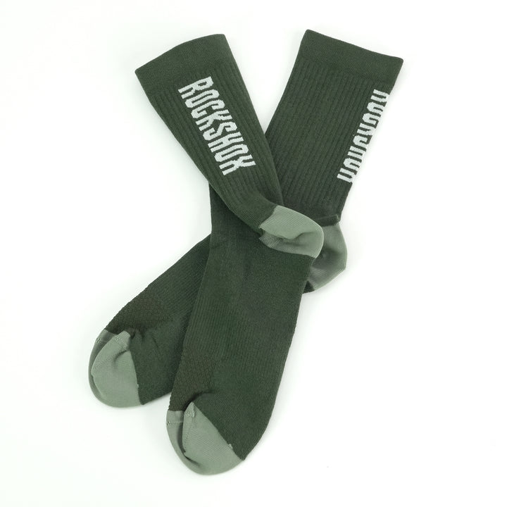 RockShox Green Wordmark Socks