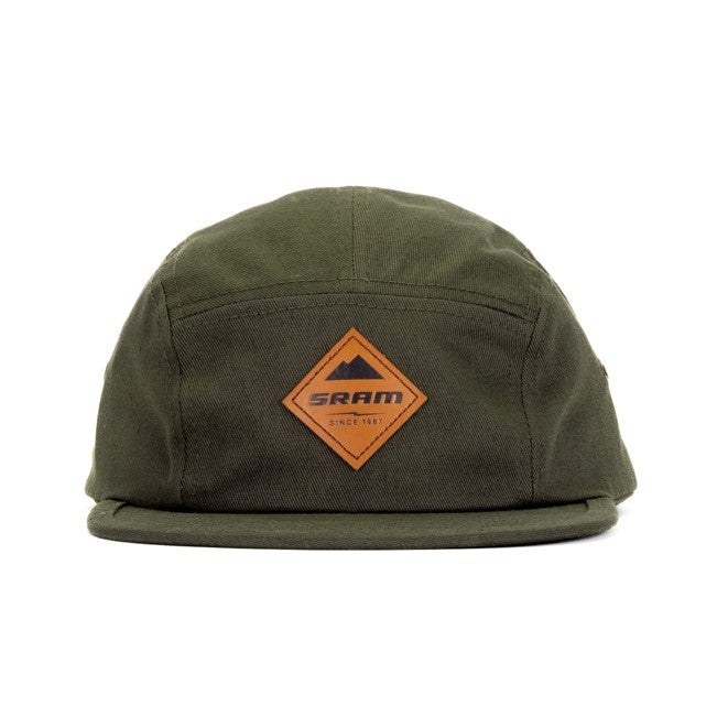 SRAM Leather Patch Green 5-Panel Hat