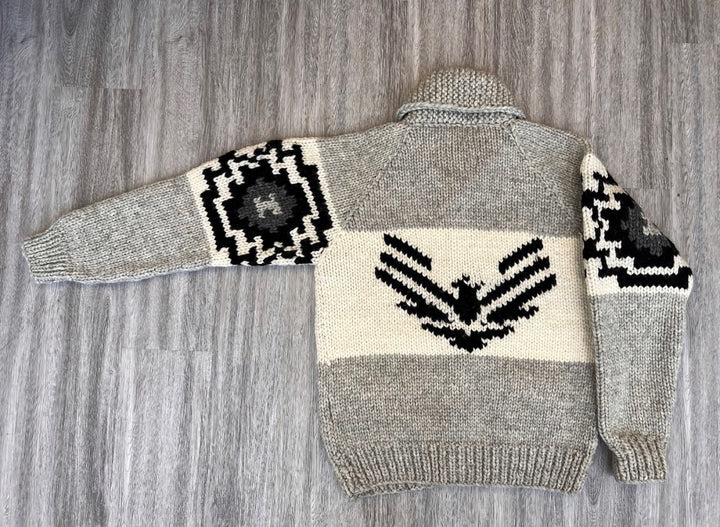 SRAM Eagle Hand-Knit Funnel Neck Sweater by Kanata Knits